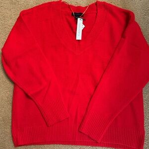 Sanctuary Red V-Neck Sweater